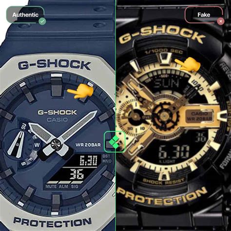 real g shock watches vs fake|g shock authentic freak.